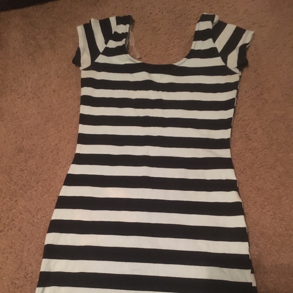 Striped mini dress